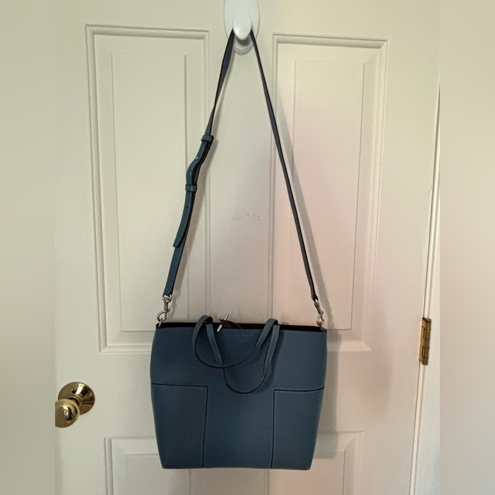Tory Burch Slate Blue Tote Bag